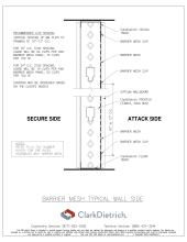 Barrier Mesh Typical Section
