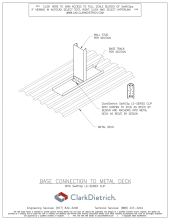 BASE CONNECTION TO METAL DECKING WITH LS-SERIES CLIP  