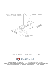 Base Connection To Slab  