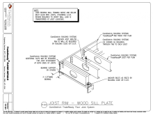 Joist Rim-Wood Sill Plate