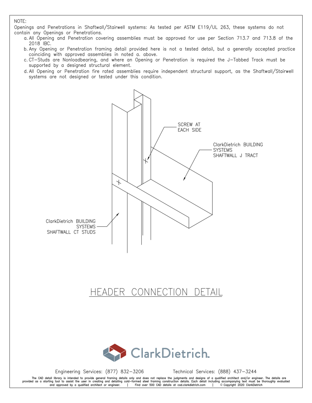 Header Connection Detail