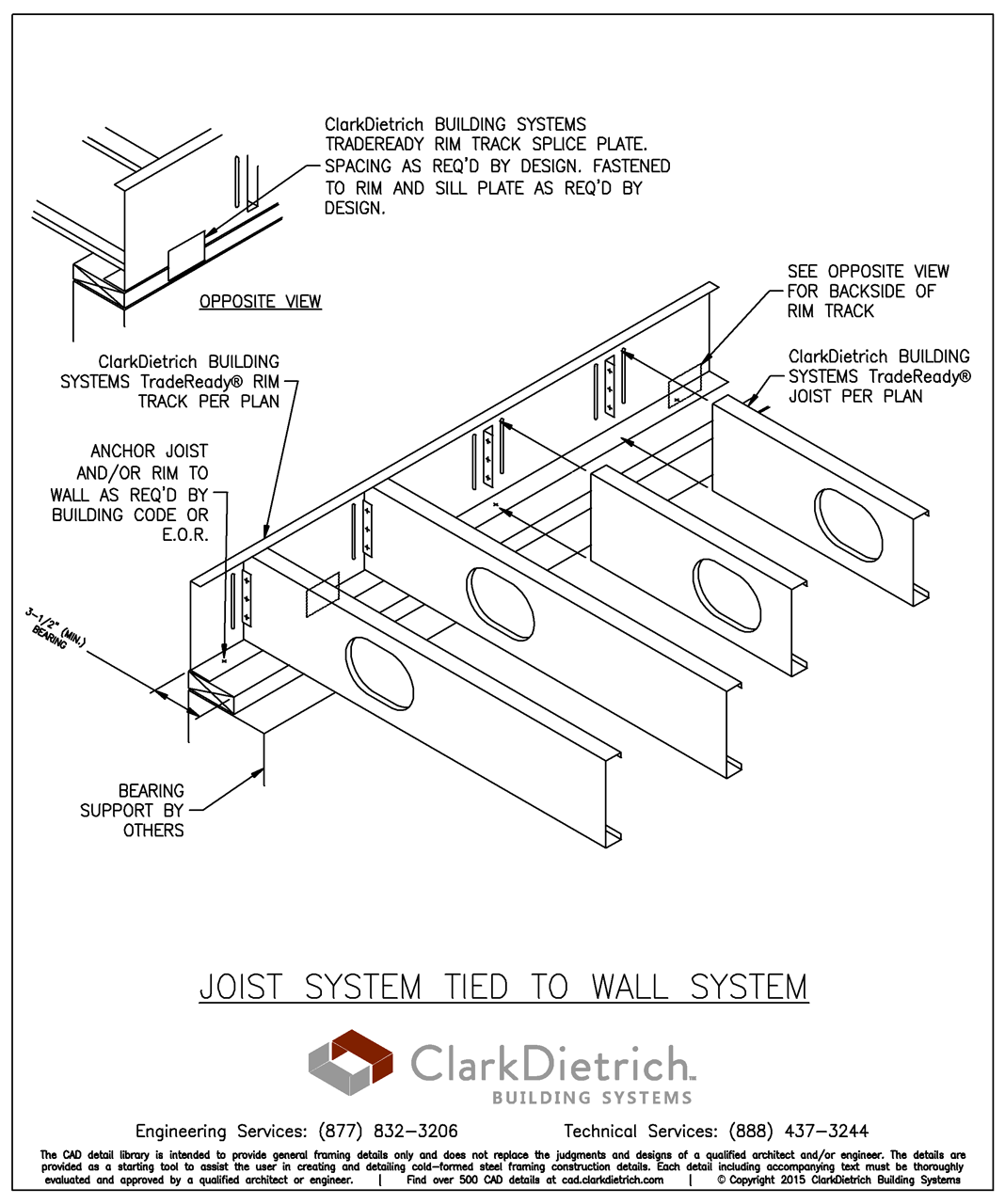 Joist System tied to Wall System