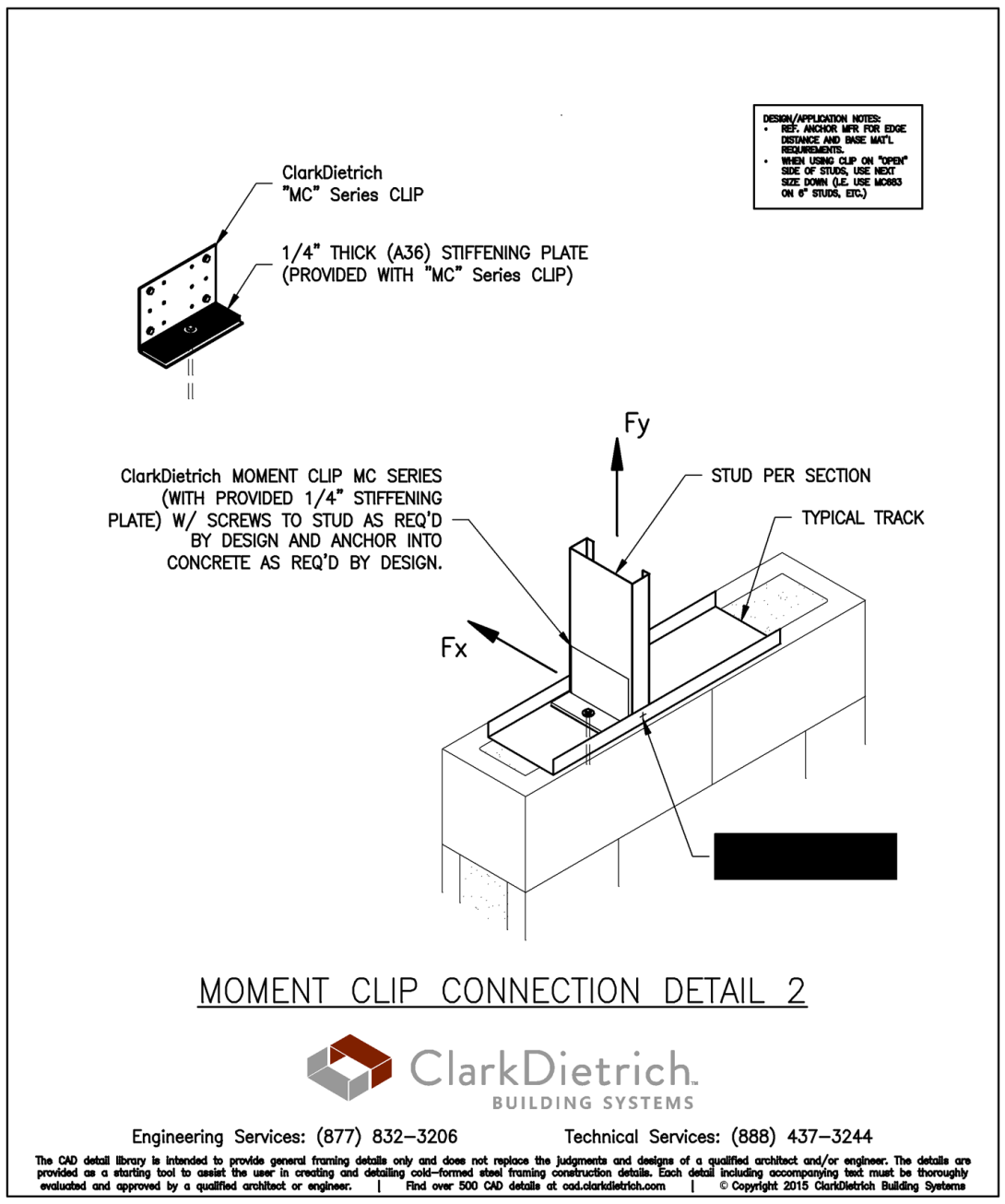 Moment Clip Connection Detail 2