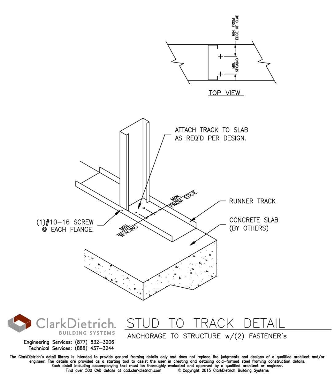 Stud To Track Detail
