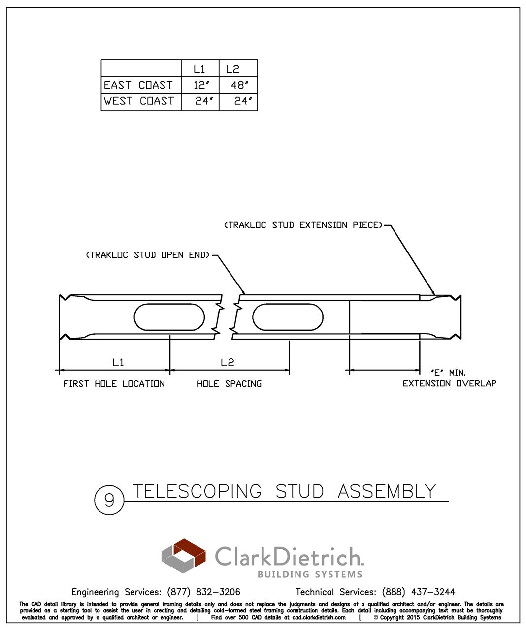 Telescoping Stud Assembly