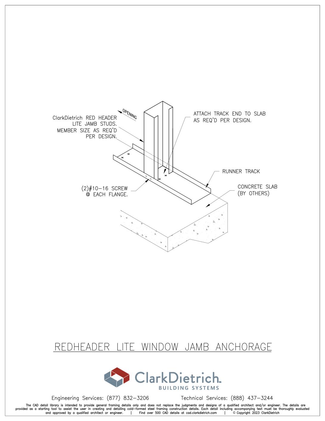 RedHeader Lite Door Jamb Base Connection