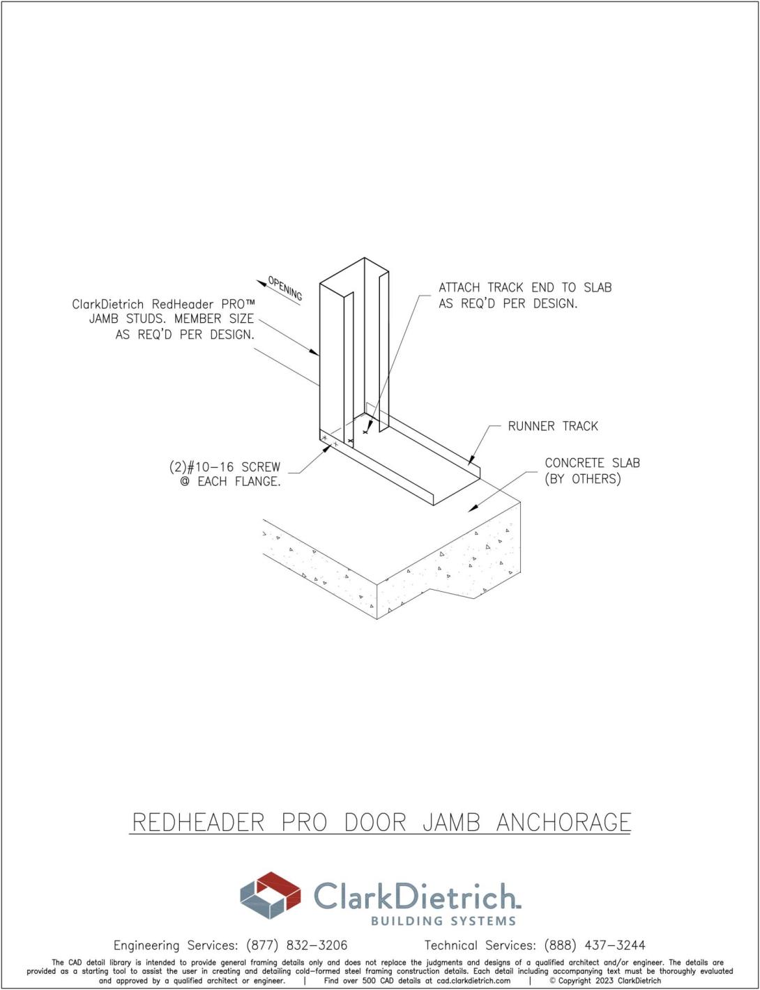 RedHeader Pro Connection At Door Jamb